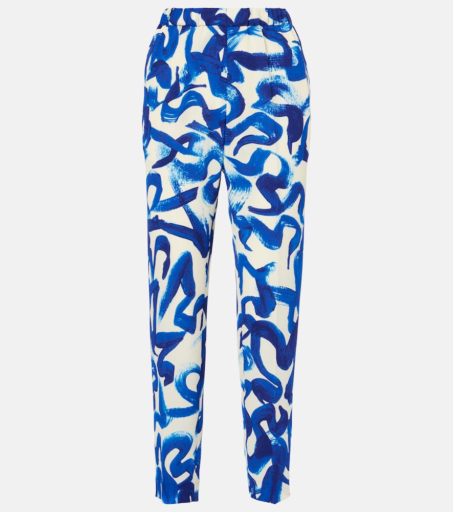 Printed slim pants