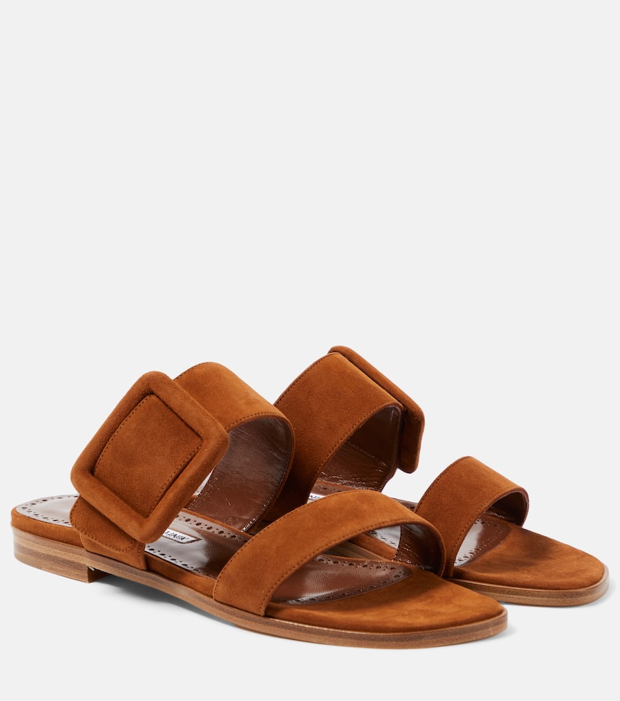 Manolo Blahnik Titubaflat suede sandals