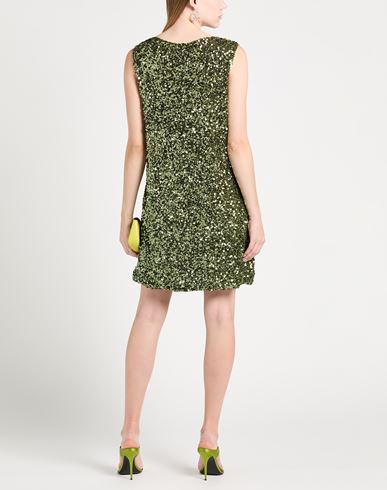 Caliban Woman Mini dress Green Size 8 Polyester, Elastane