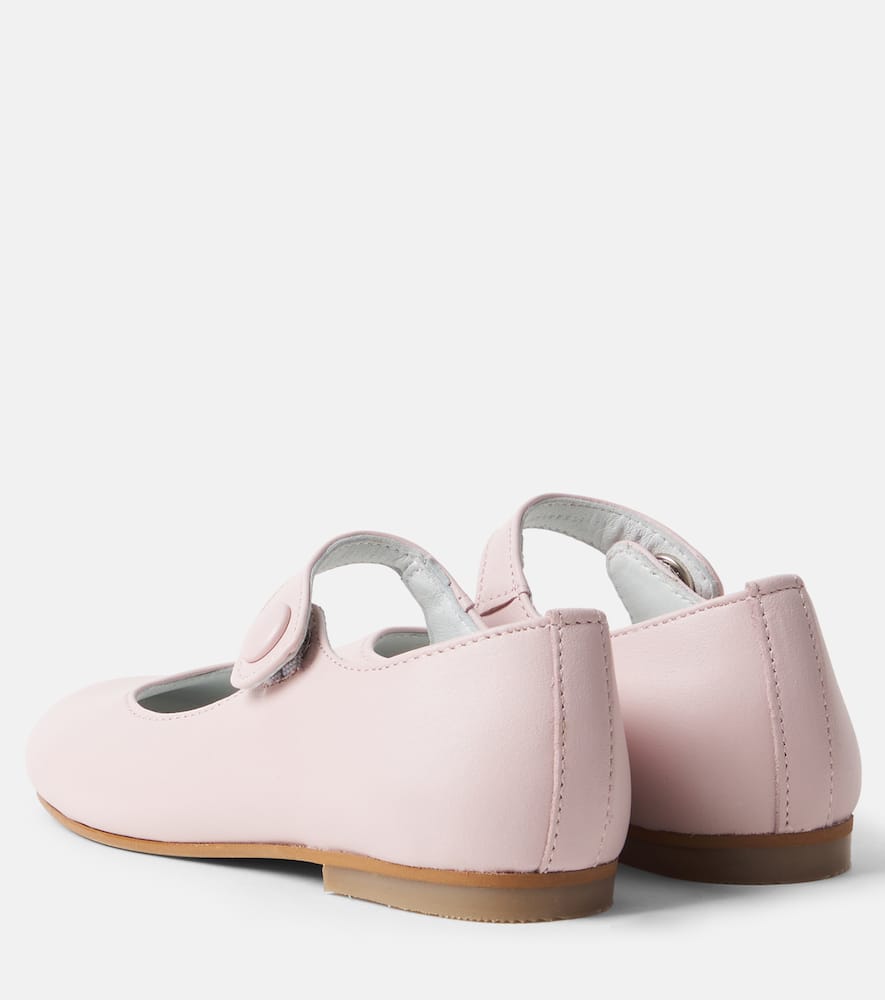 Leather Mary Jane flats
