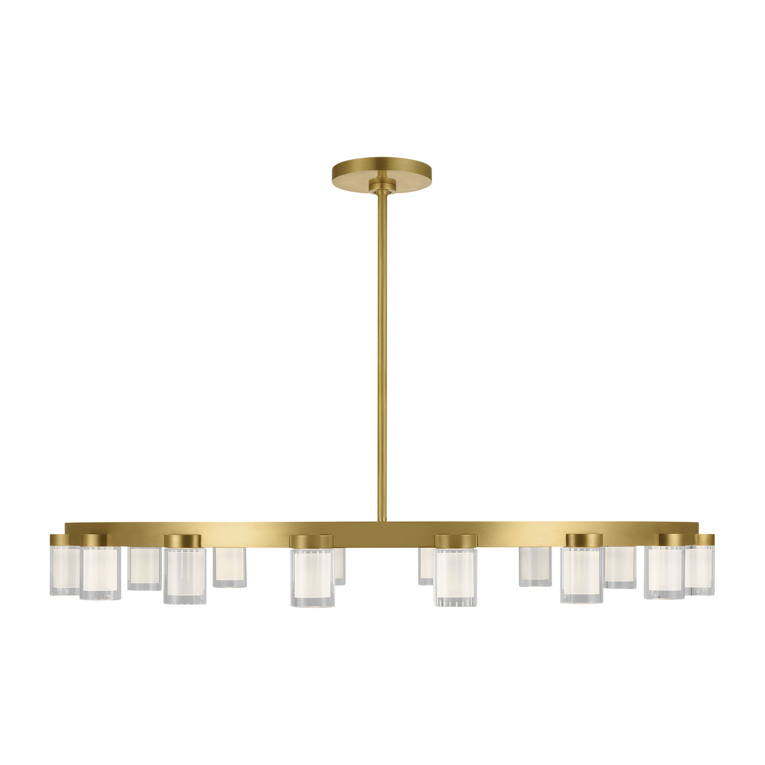 Natural Brass LED Chandelier from the Esfera Collection