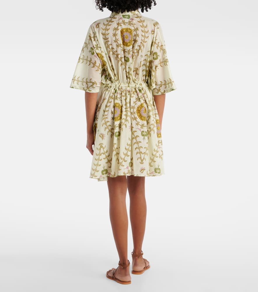 Printed cotton minidress