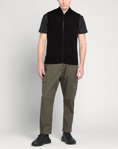 Man Cardigan Black Size 38 Merino Wool