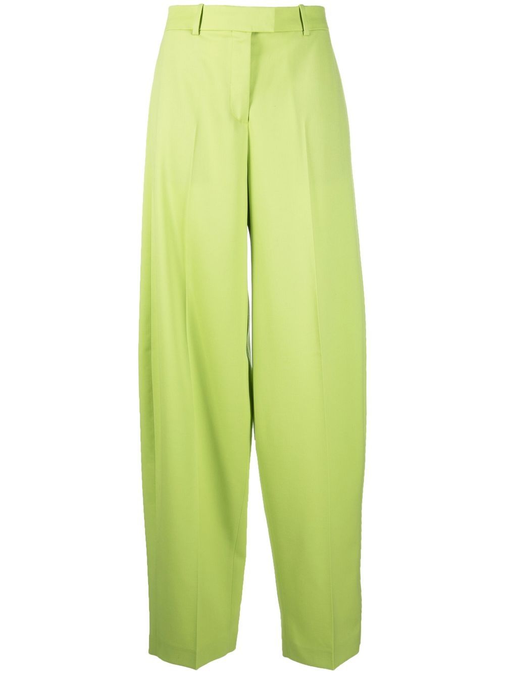 Wide-leg tailored trousers - Green