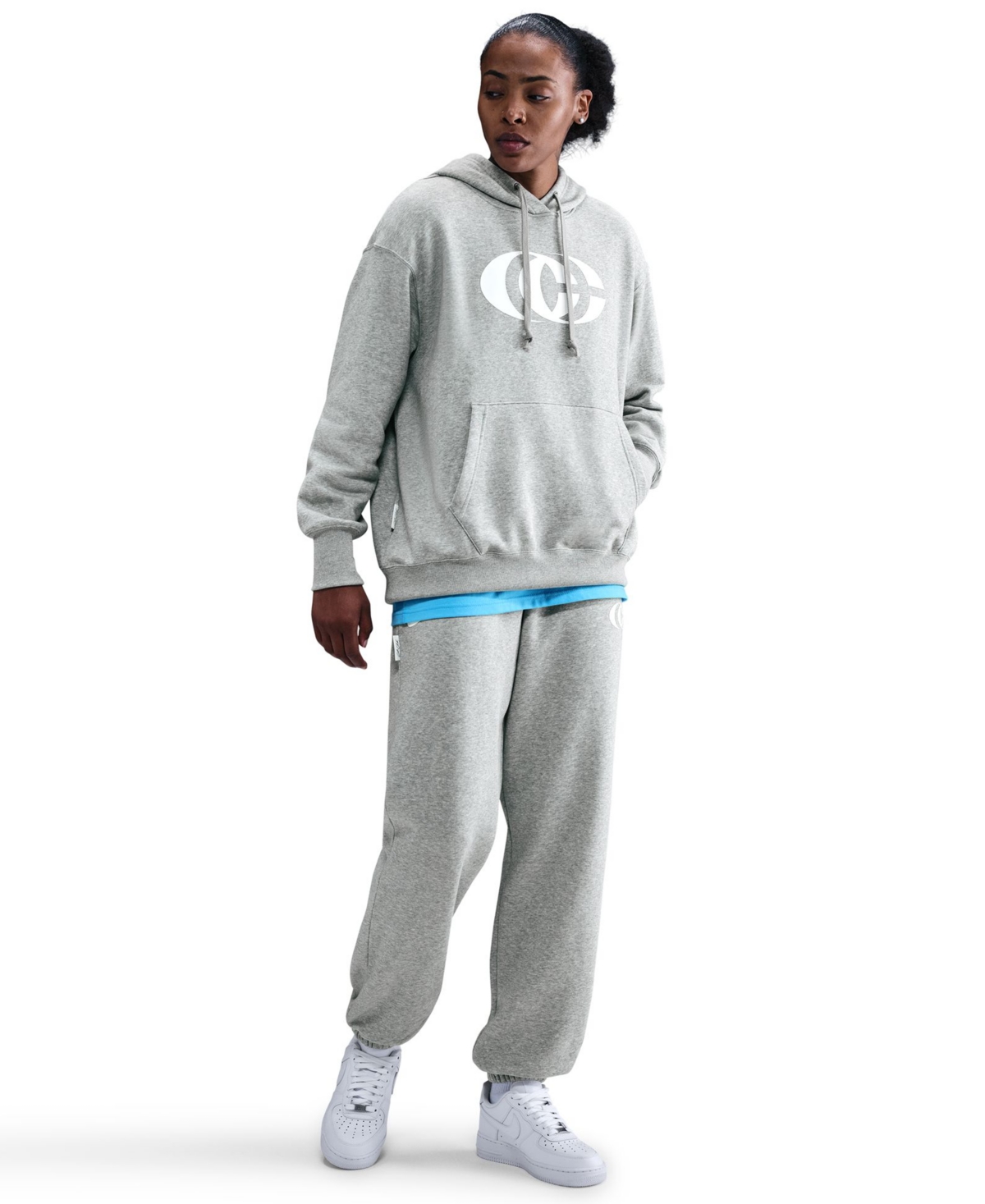 Women's Caitlin Clark Basketball Phoenix Pull-On Hoodie - Dark Gray Heather