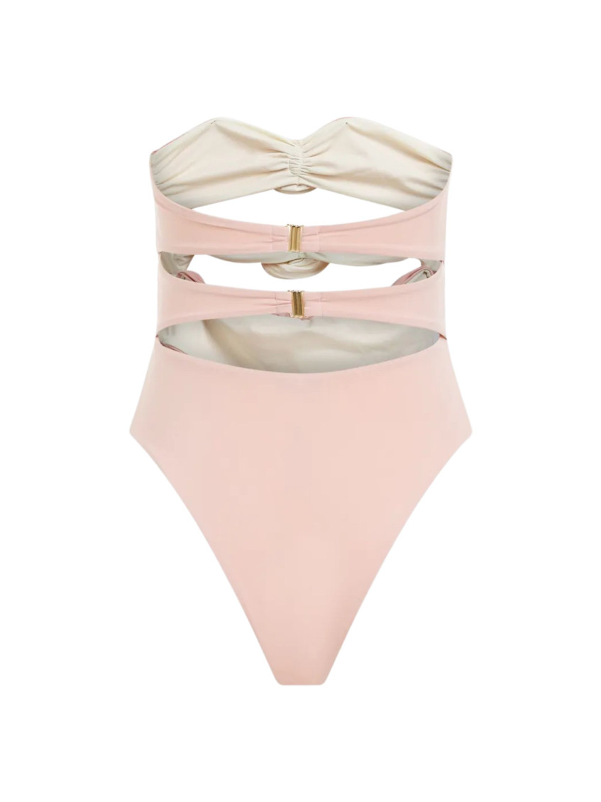 Pink Embellished Swimwear