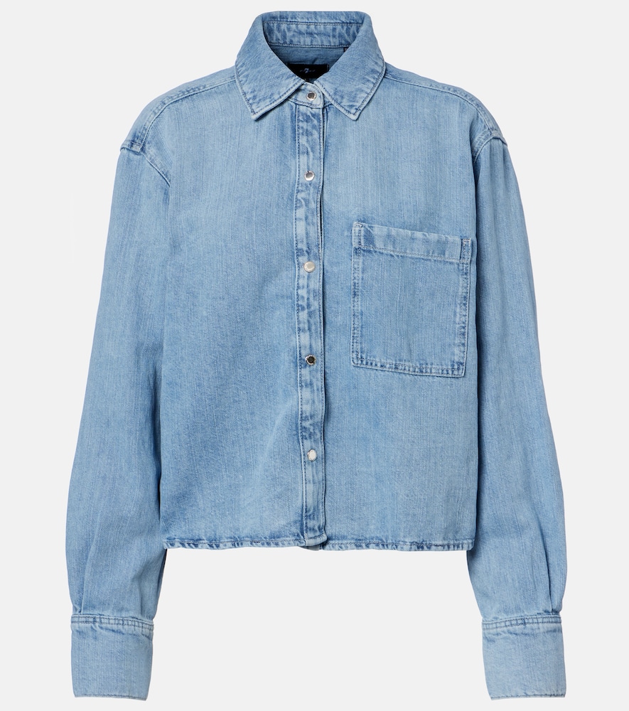 Ivy cotton and linen denim shirt
