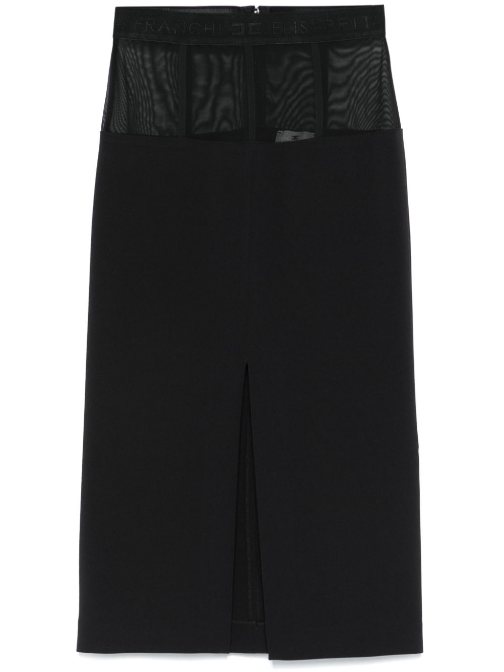 Crepe midi skirt - Black