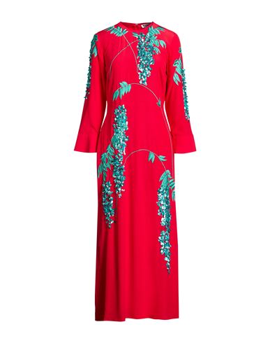 Woman Maxi dress Tomato red Size 12 Silk