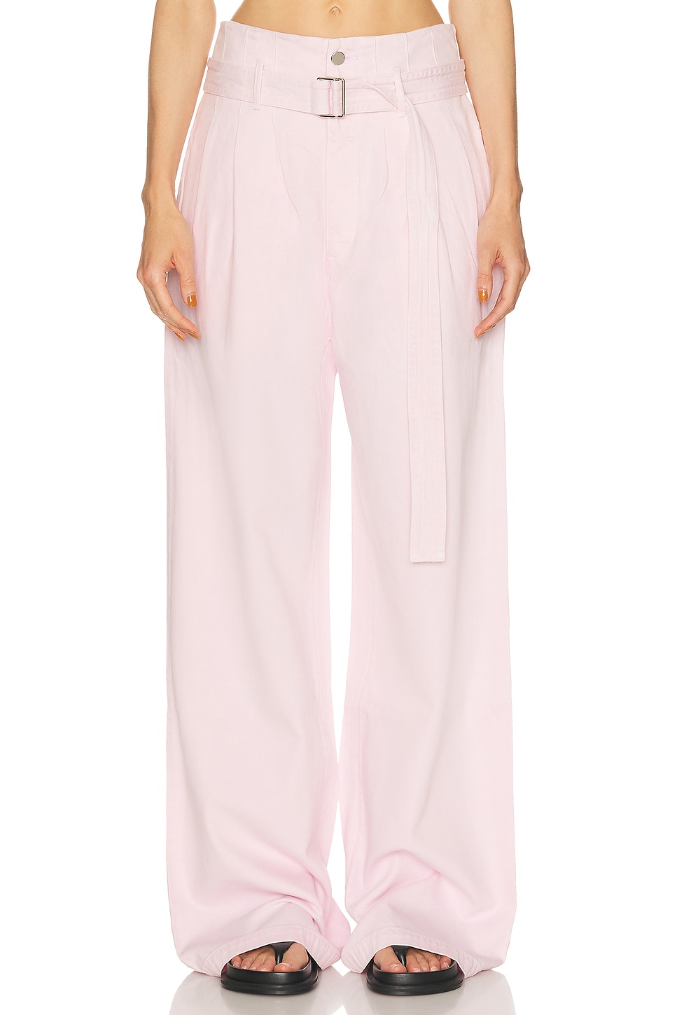 AGOLDE X Maria McManus Corset Wide Leg in Stone Wash Powder Pink - Pink. 24 also , 27