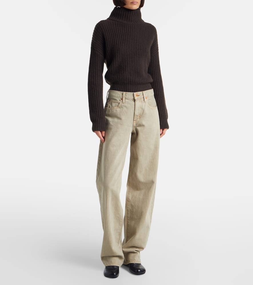 Tess high-rise wide-leg jeans
