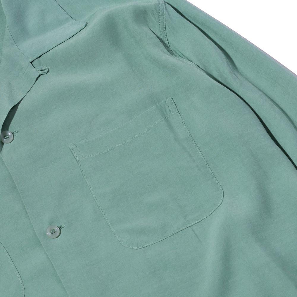 By Toyo Enterprise Plain Rayon Bowling Shirt M. Green