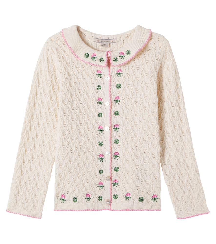 Konges Sløjd Rosier cotton, wool, and cashmere cardigan
