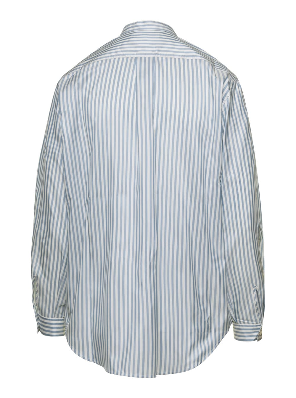 Femme Pocket Silk Striped Shirt