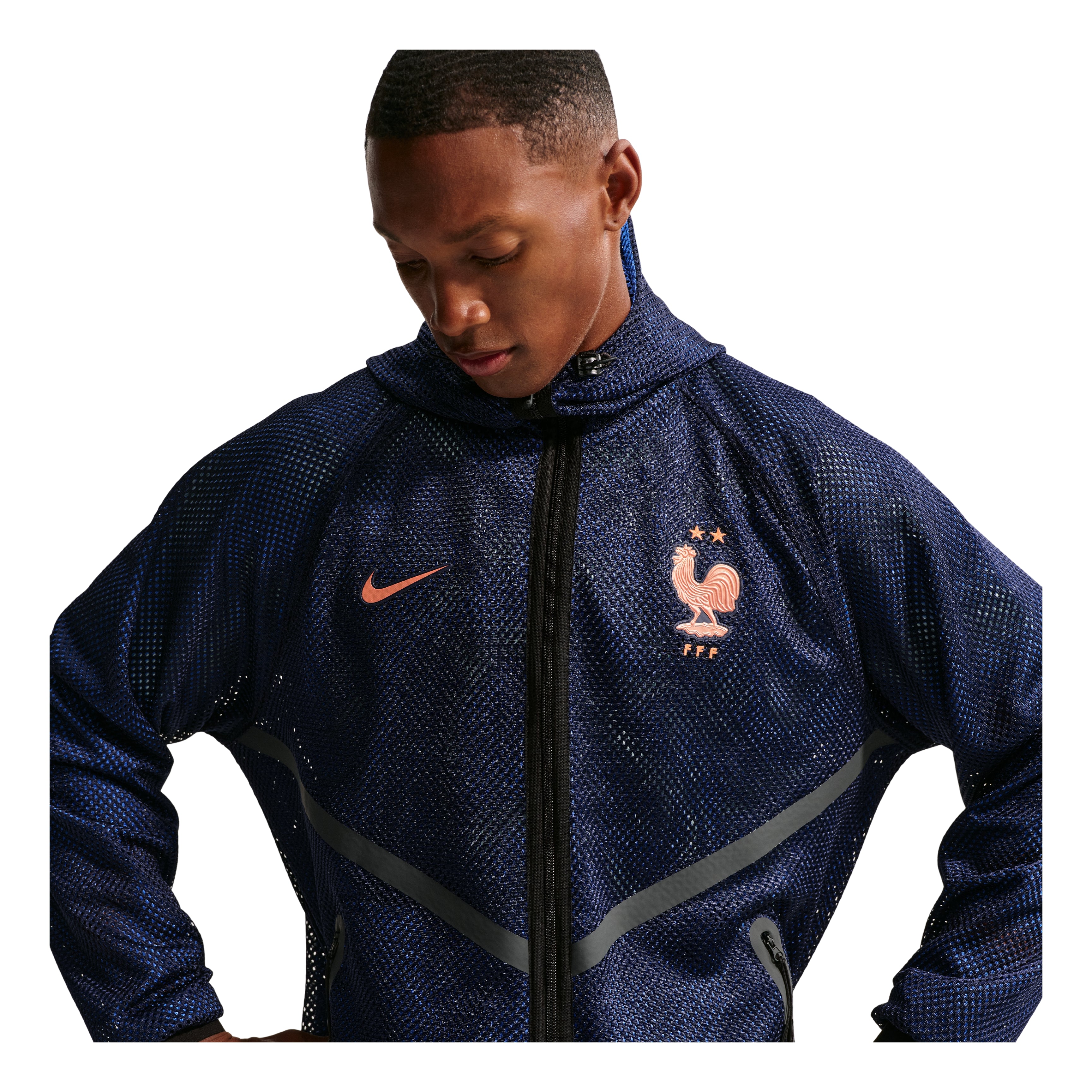 FFF Dri-Fit Football Anthem Jacket 'Blackend Blue Metallic Copper'