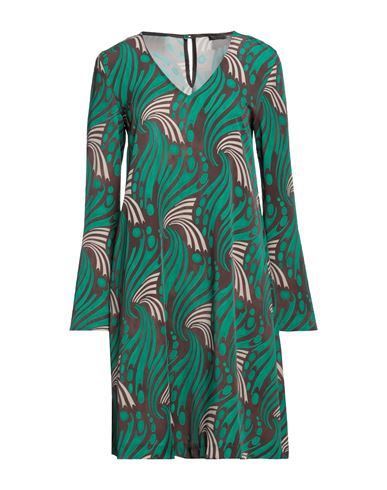 Malìparmi Woman Mini dress Green Size 4 Polyester, Elastane