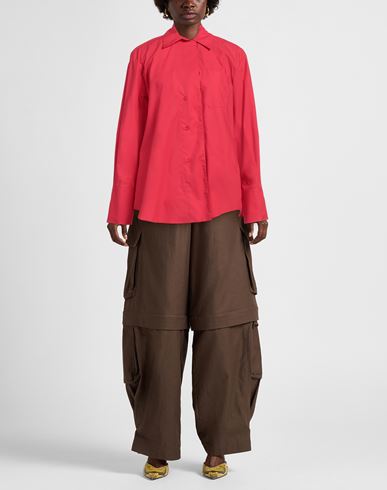 House Of Dagmar Woman Shirt Red Size 10 Organic cotton