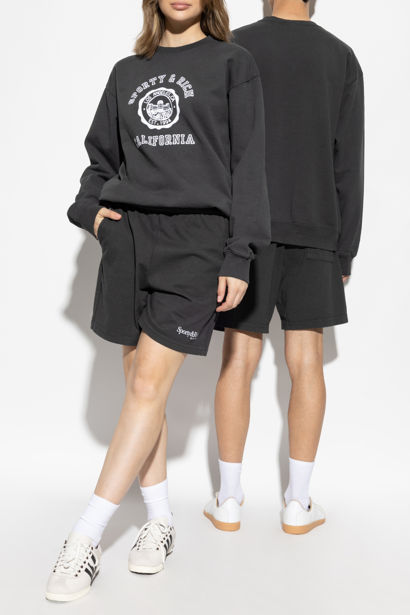 Sporty & Rich Sweatshirt "California Emblem", Unisex, Black