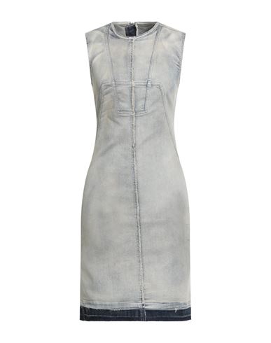 Woman Mini dress Blue Size M Cotton, Elastomultiester, Rubber