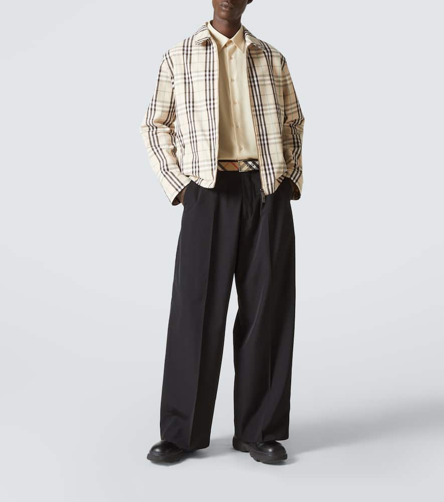 Check cotton jacket