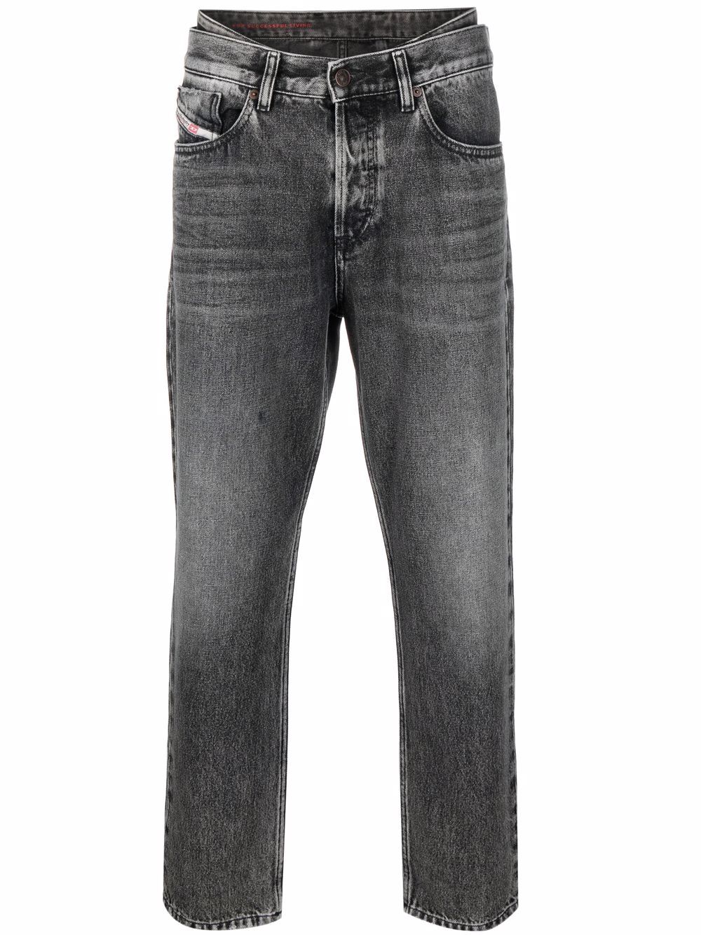 D-Fining tapered-leg jeans - Grey