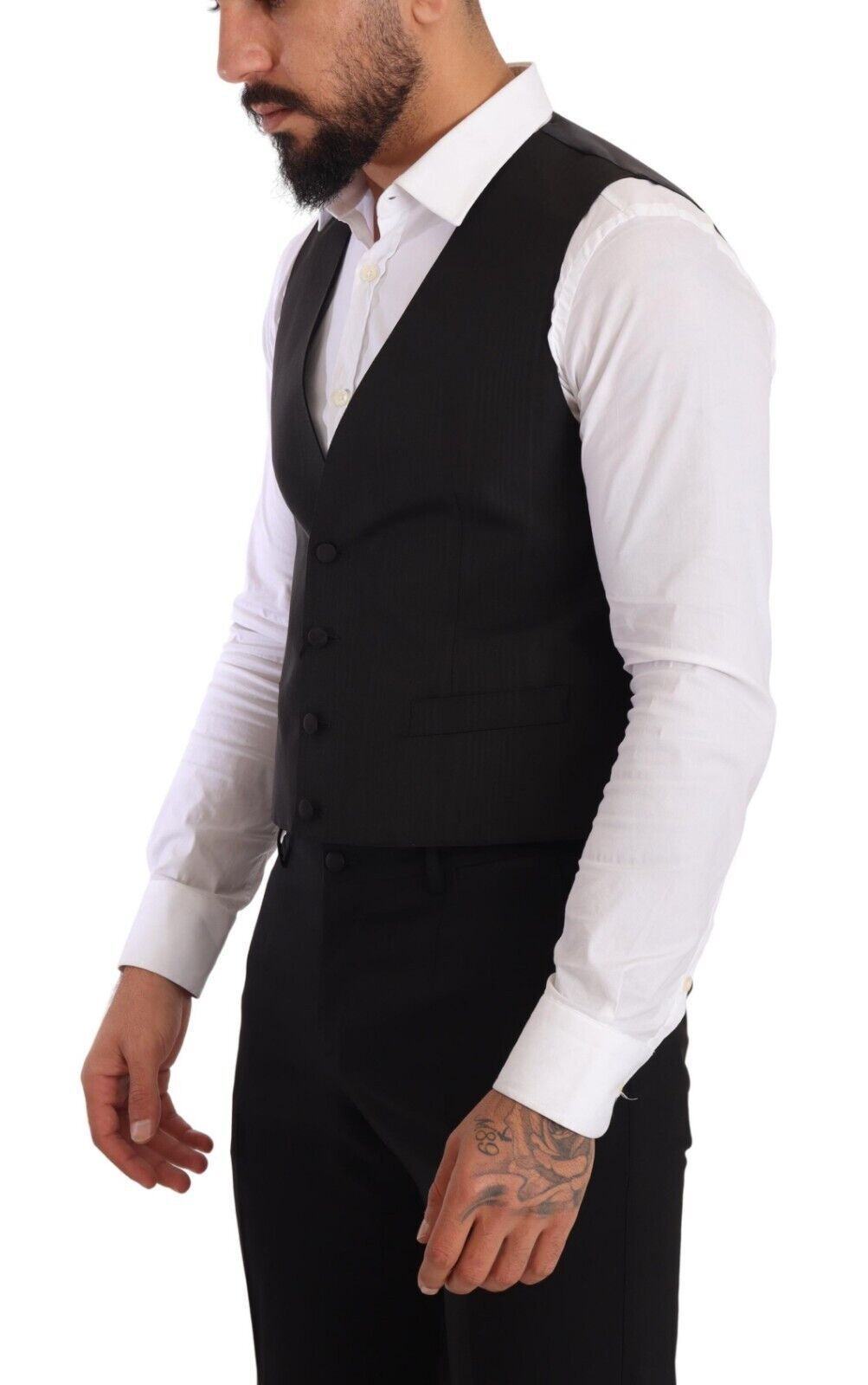 Silk Formal Vest — Gray
