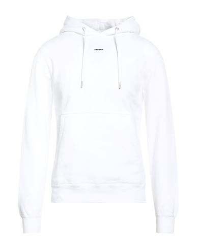 Man Sweatshirt White Size XXL Cotton, Elastane