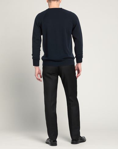 Man Sweater Midnight blue Size L Cotton