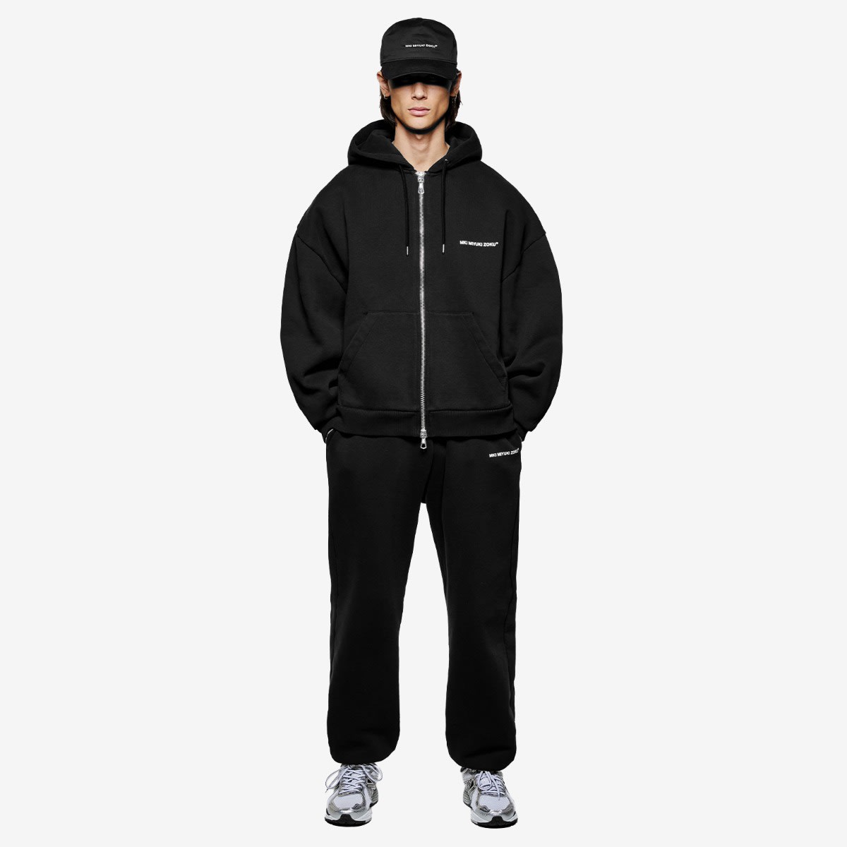 Men's Uniform Zip Hoodie Black