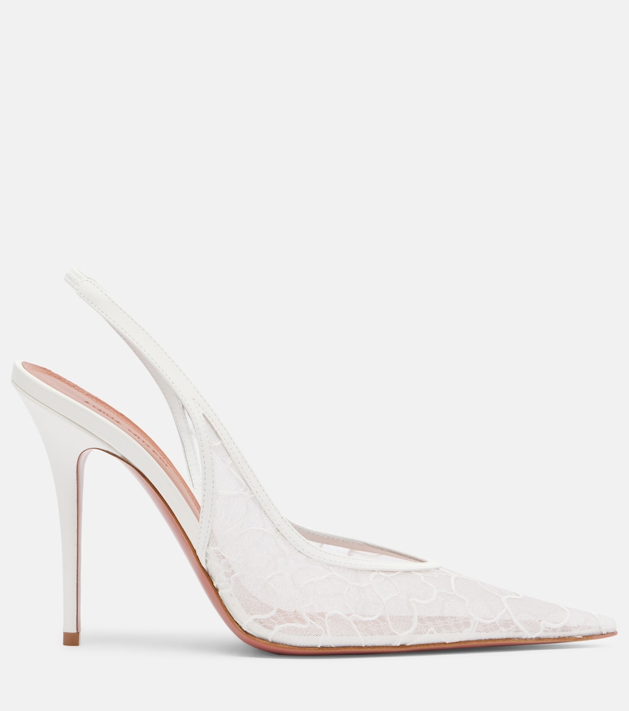Anok lace slingback pumps