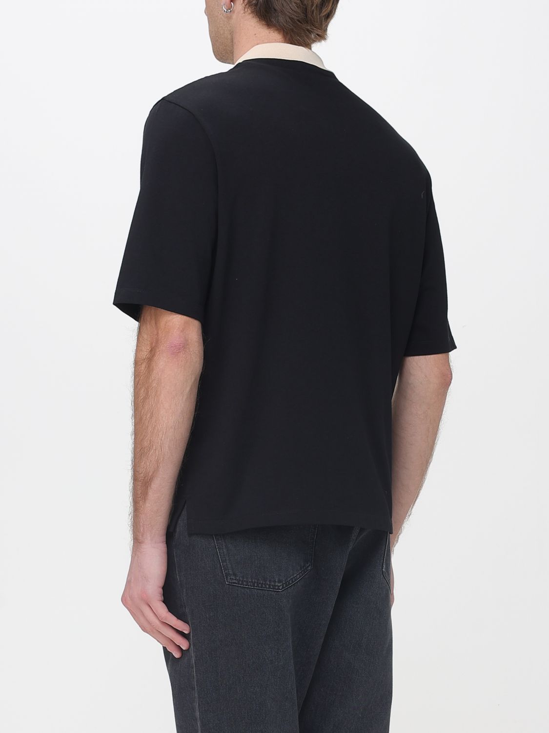 Polo Shirt Men color Black