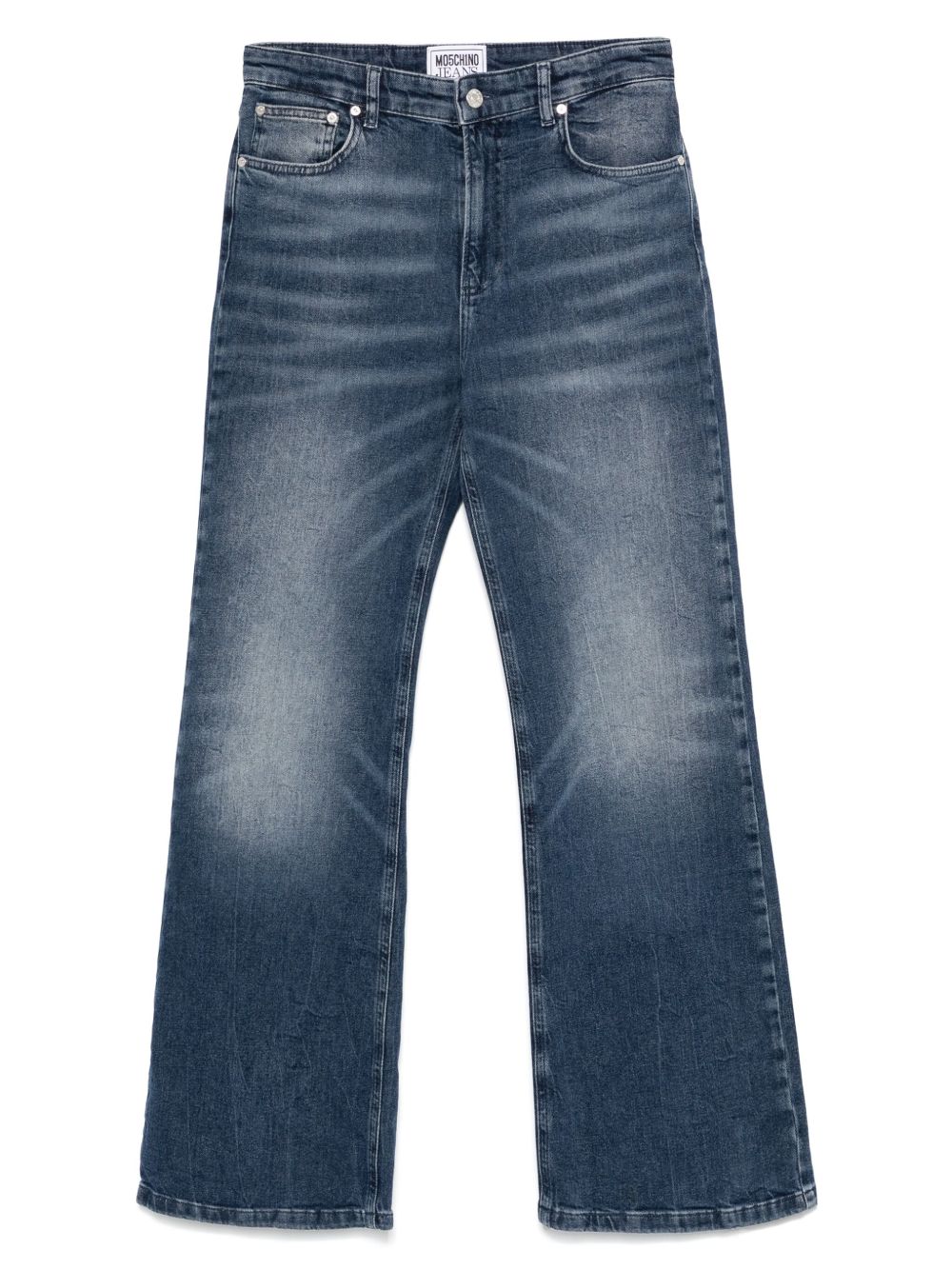 MOSCHINO JEANS whiskered jeans - Blue