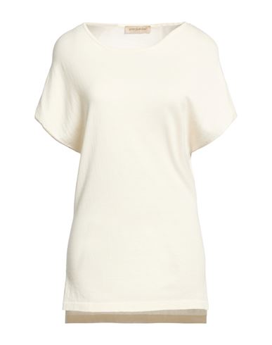 Woman Sweater Ivory Size 8 Silk, Cotton
