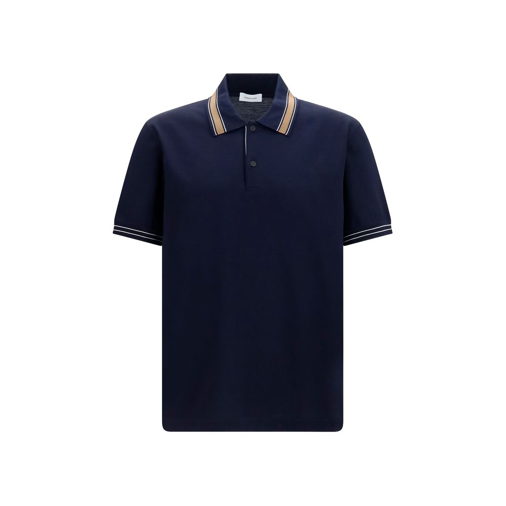 Cotton Piqué Polo Shirt — Navy