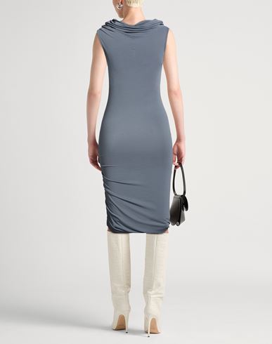 Woman Midi dress Grey Size 4 Viscose, Polyamide, Elastane