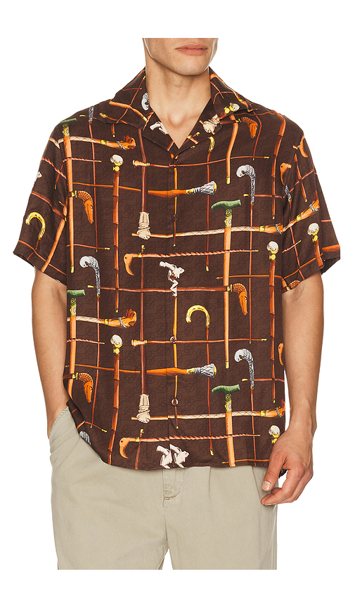 DrÃ´le De Monsieur Chemise Cannes in Brown. S. Also in M, L, XL/1X, XXL/2X