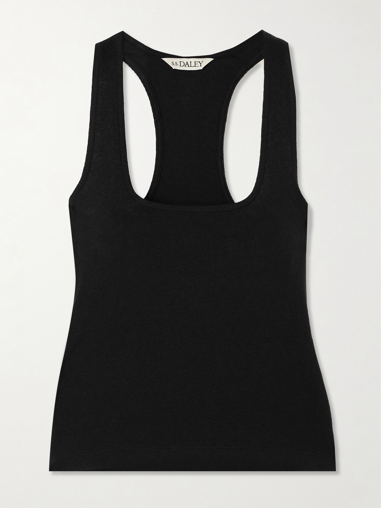 S. S. Daley - Amelia Ribbed Lyocell-blend Tank - Black