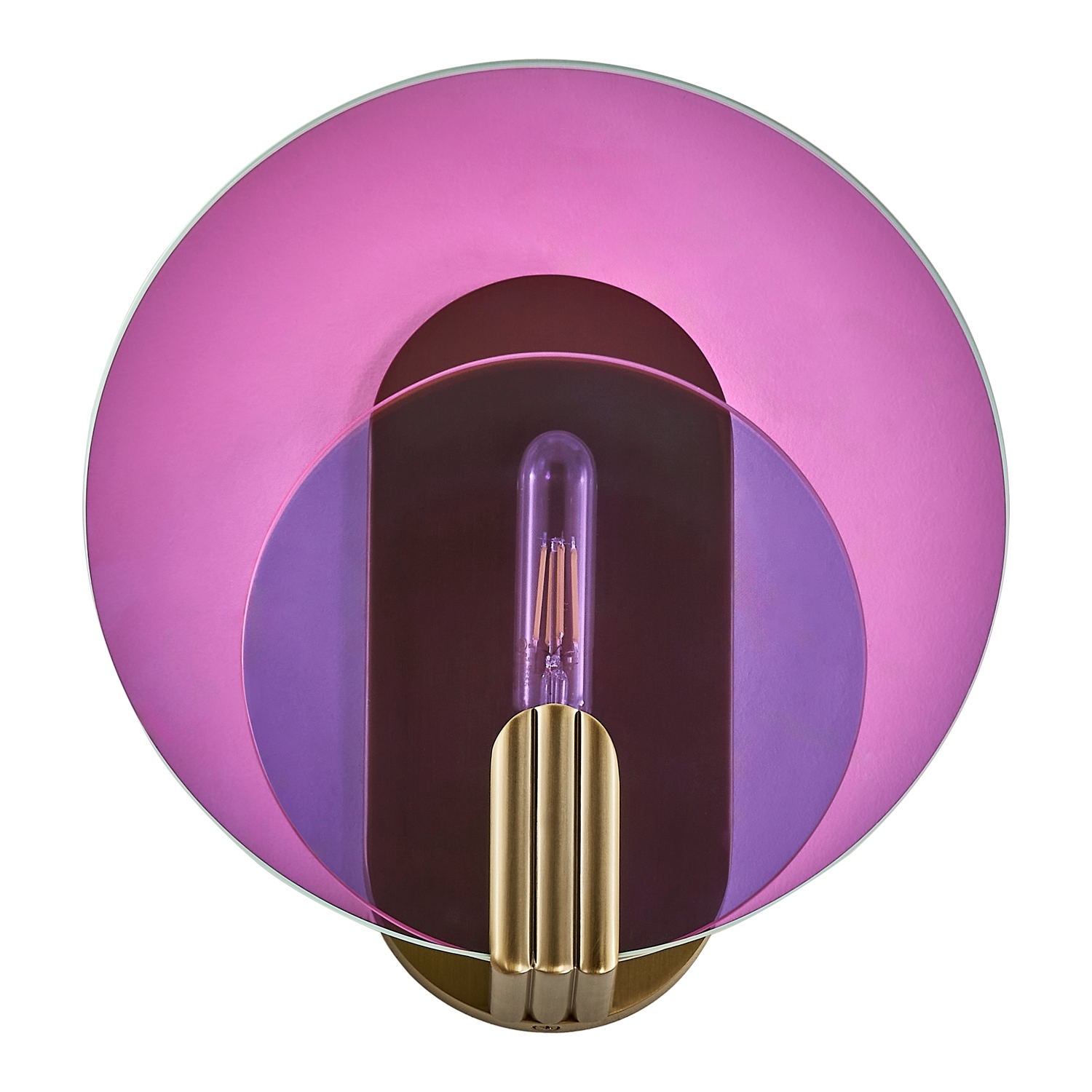 Winter Brass Wall Sconce from the Optics Collection