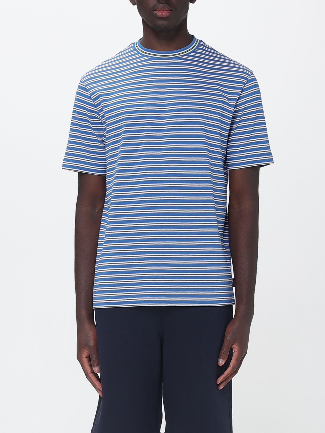 Polo Shirt Men color Gnawed Blue