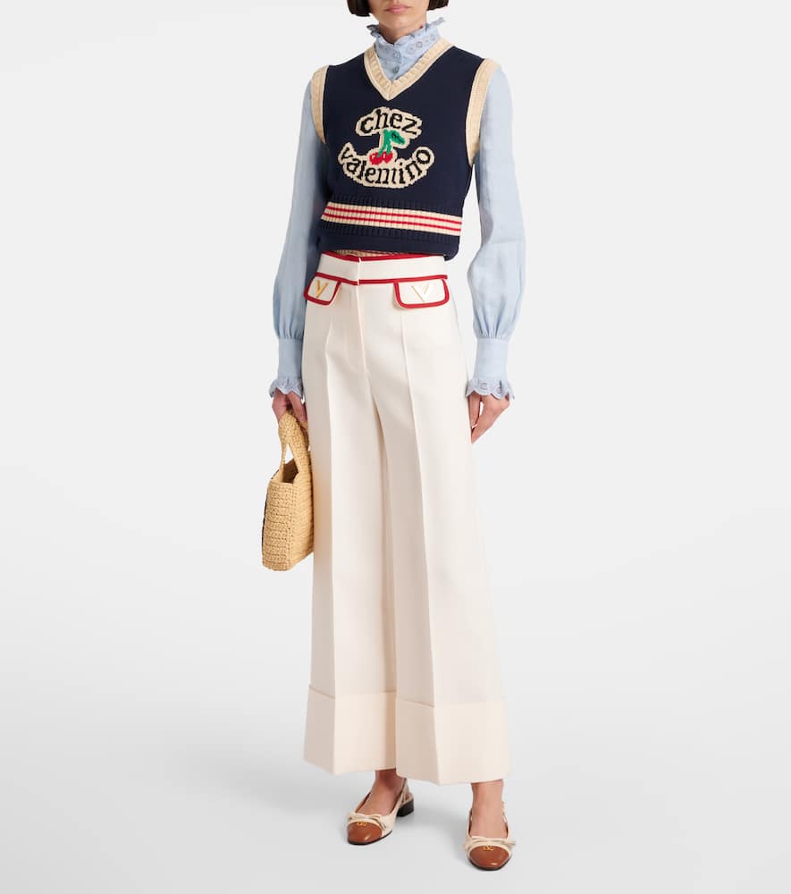 Broderie anglaise linen shirt