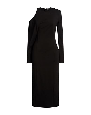Woman Midi dress Black Size 6 Viscose, Polyamide, Elastane