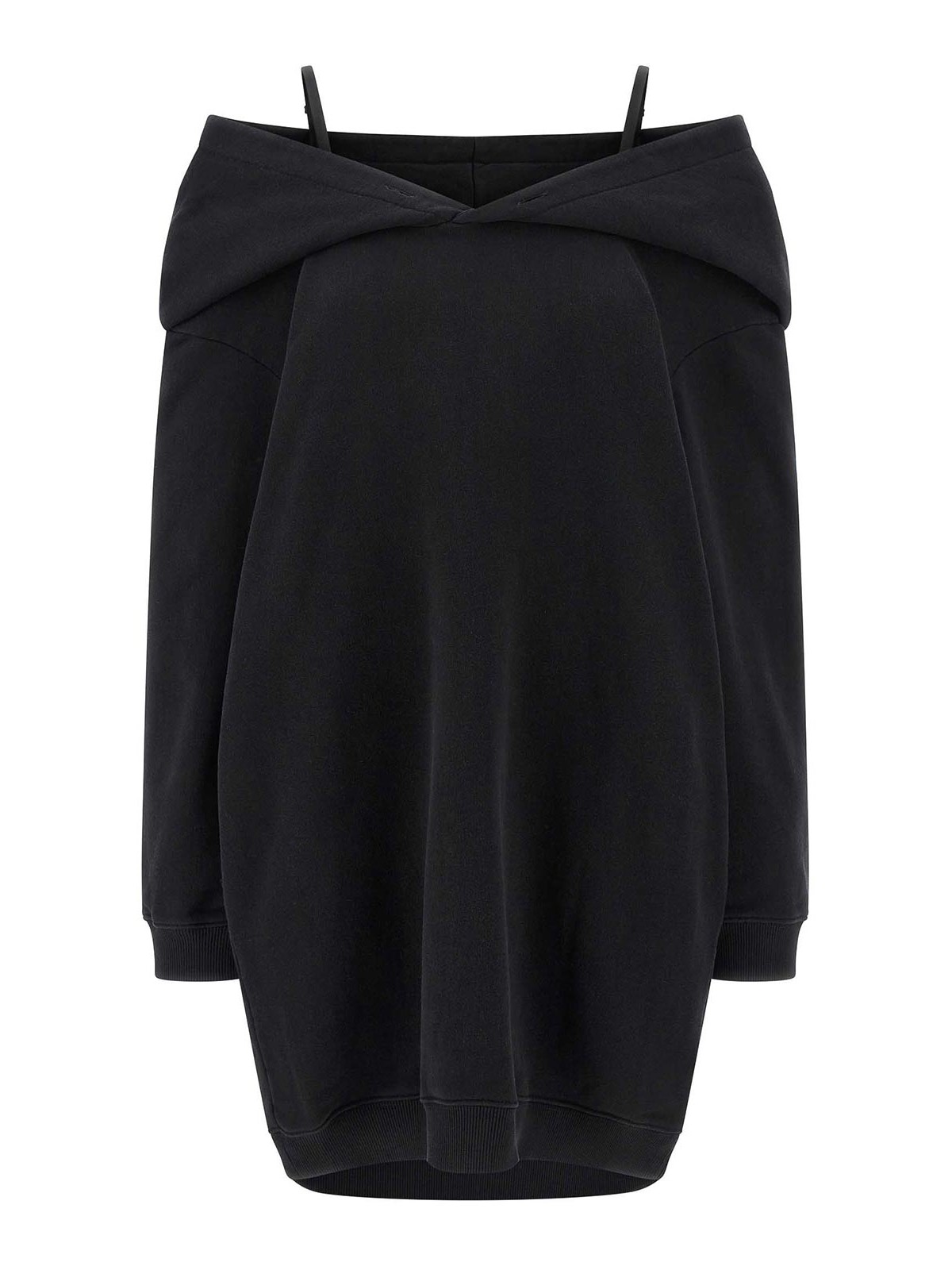 Off-Shoulder Hooded Dress