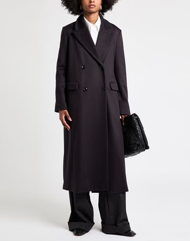 Paltò Woman Coat Midnight blue Size 6 Cashmere