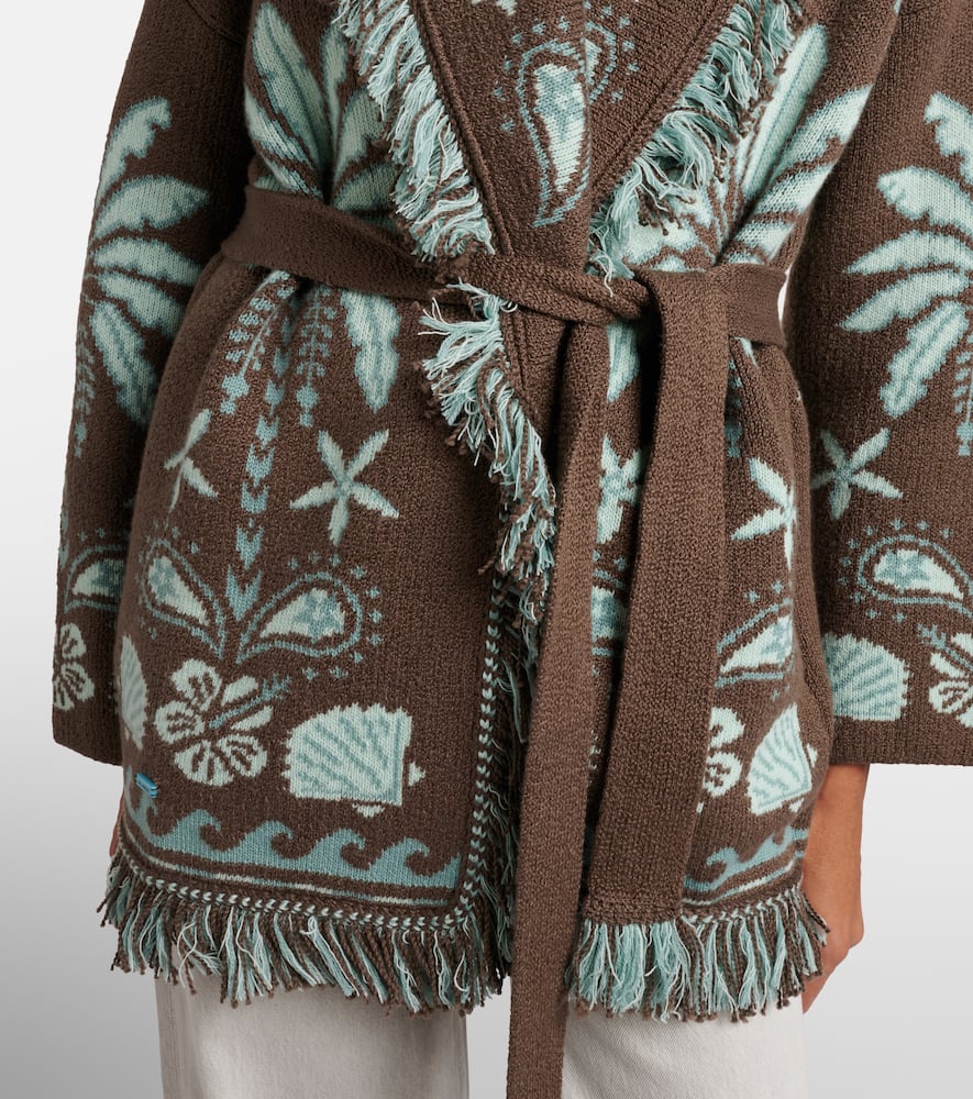 Echoes Of The Island wool and cotton cardigan