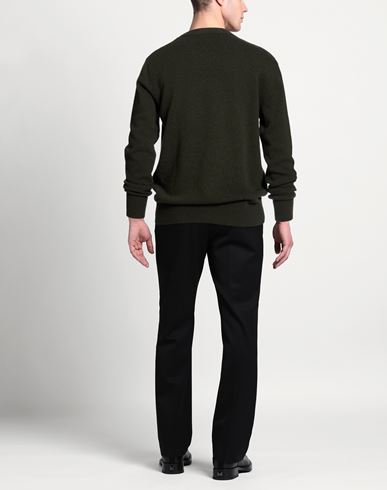 Man Sweater Military green Size 44 Wool, Polyamide