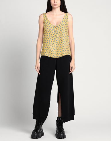 Woman Top Mustard Size 4 Silk