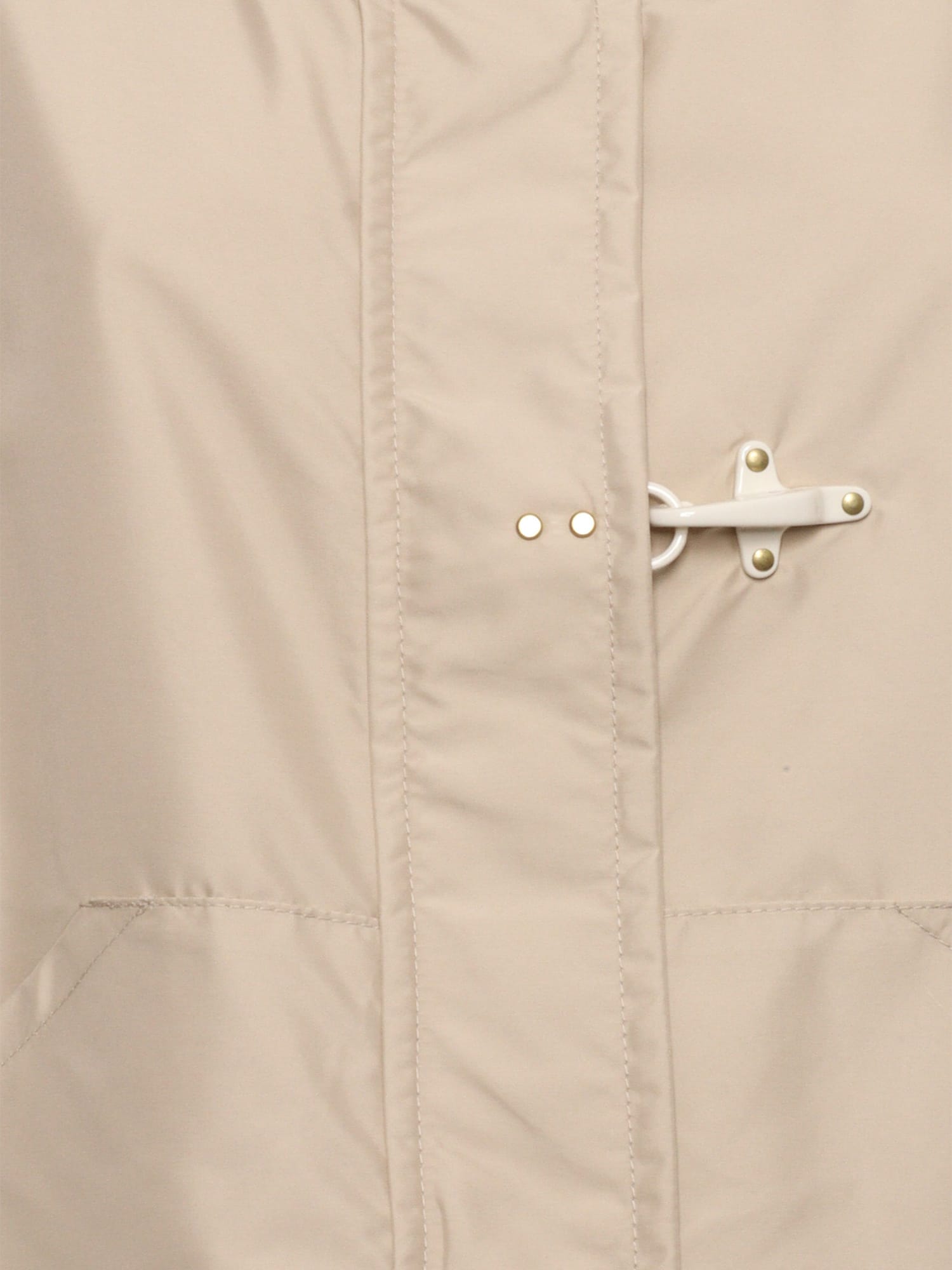 Short Beige Parka