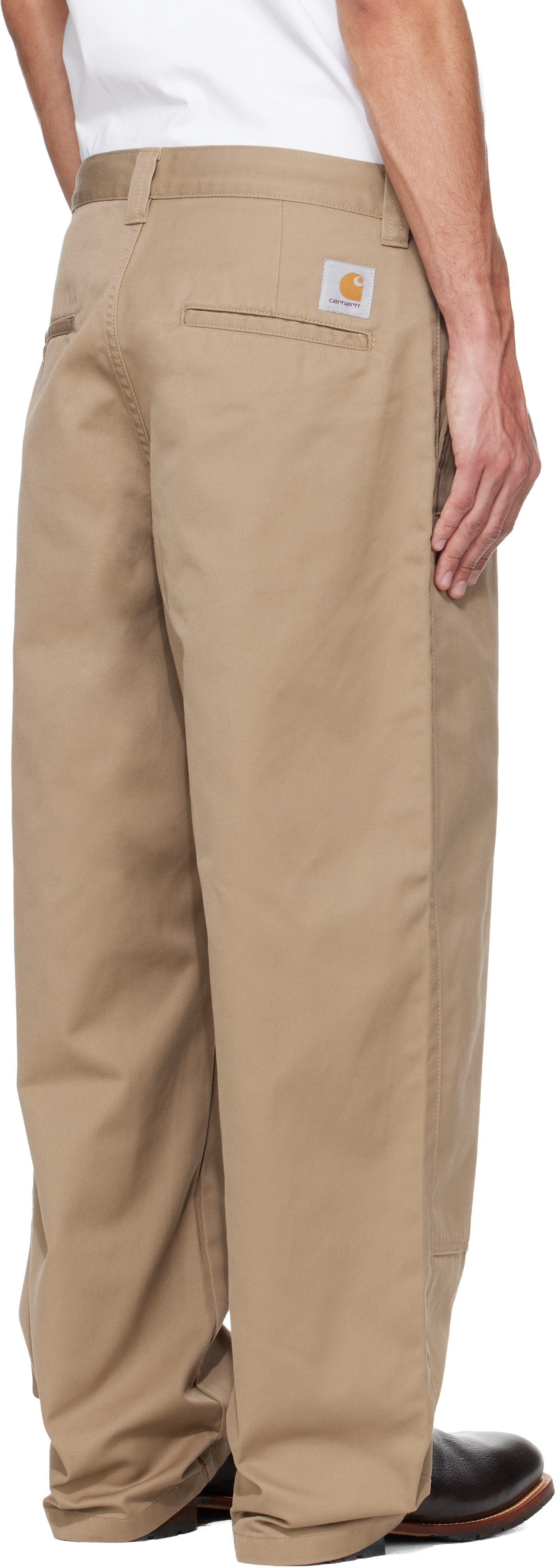 Tan Brady Double Knee Chino Trousers