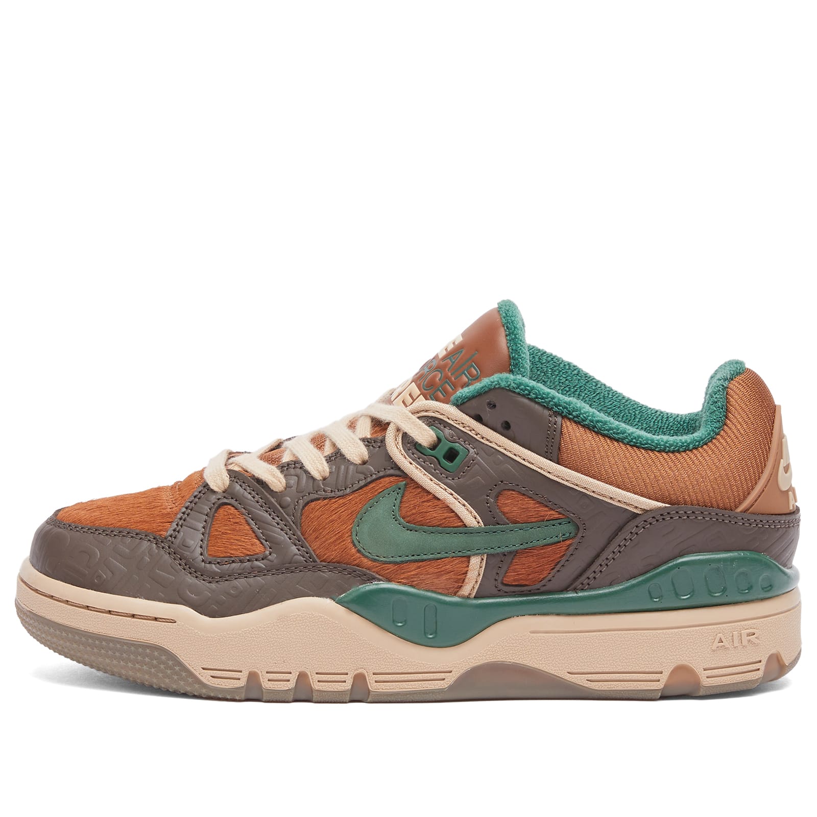 X Nigo Air Force 3 Low SP Sneaker in Brown/Hemp/Pecan