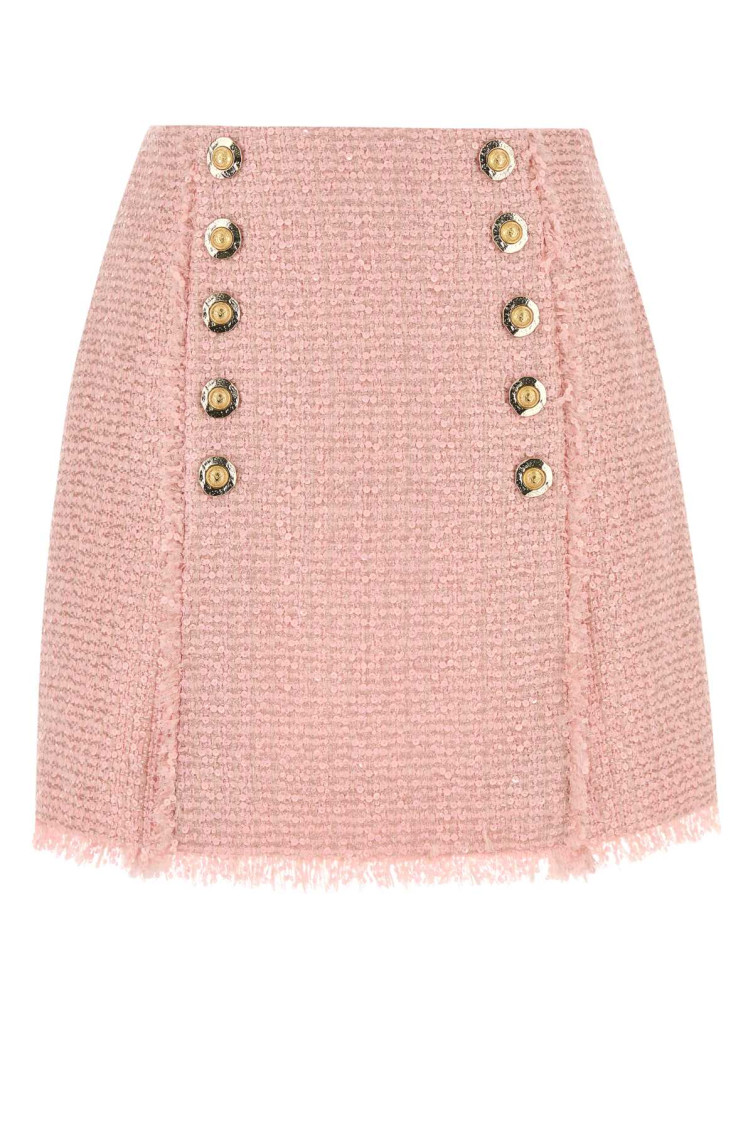 Pink Tweed Skirt
